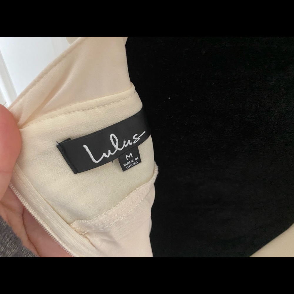 Stunning Eggshell Colored Lulu's Evening Gown - image 8